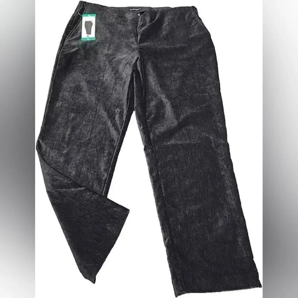 Hilary Radley Black Velvet Trousers